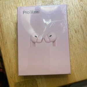 Pink Wireless Earbuds Pro 5S Max